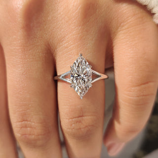 Cushion Hidden Halo Lab Grown Diamond Engagement Ring