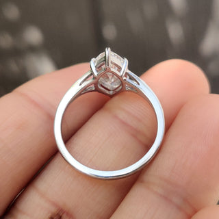 Cushion Hidden Halo Lab Grown Diamond Engagement Ring