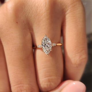 Cushion Hidden Halo Lab Grown Diamond Engagement Ring