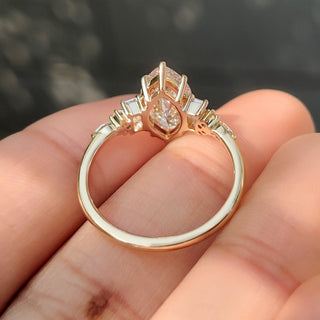 Cushion Hidden Halo Lab Grown Diamond Engagement Ring