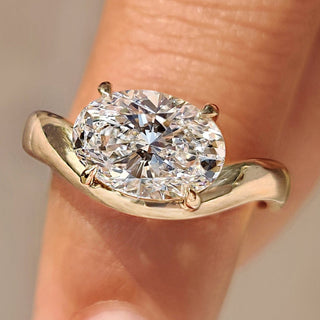 Cushion Hidden Halo Lab Grown Diamond Engagement Ring