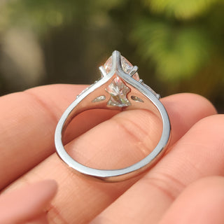 Cushion Hidden Halo Lab Grown Diamond Engagement Ring