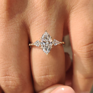 Cushion Hidden Halo Lab Grown Diamond Engagement Ring