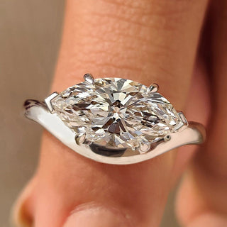 Cushion Hidden Halo Lab Grown Diamond Engagement Ring