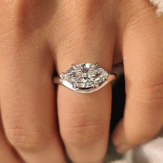 Cushion Hidden Halo Lab Grown Diamond Engagement Ring
