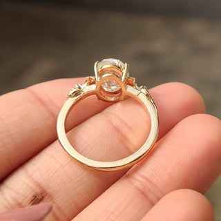 Cushion Hidden Halo Lab Grown Diamond Engagement Ring