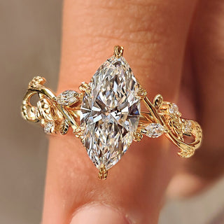 Cushion Hidden Halo Lab Grown Diamond Engagement Ring