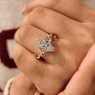 Cushion Hidden Halo Lab Grown Diamond Engagement Ring