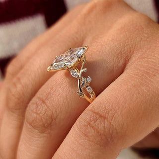 Cushion Hidden Halo Lab Grown Diamond Engagement Ring