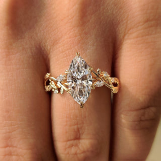 Cushion Hidden Halo Lab Grown Diamond Engagement Ring