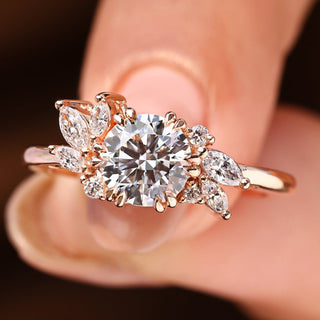 Cushion Hidden Halo Lab Grown Diamond Engagement Ring