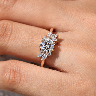 Cushion Hidden Halo Lab Grown Diamond Engagement Ring