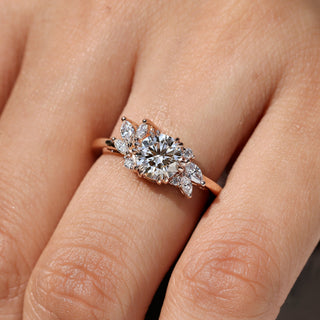 Cushion Hidden Halo Lab Grown Diamond Engagement Ring