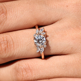 Cushion Hidden Halo Lab Grown Diamond Engagement Ring