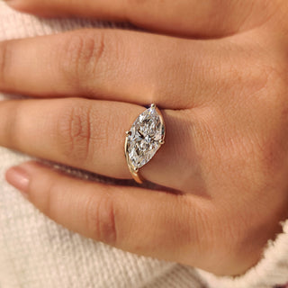 Cushion Hidden Halo Lab Grown Diamond Engagement Ring