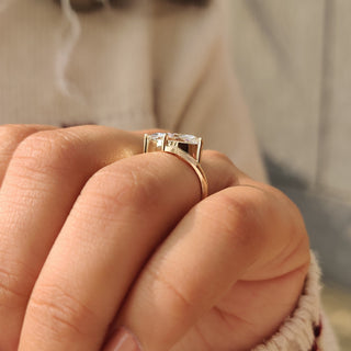Cushion Hidden Halo Lab Grown Diamond Engagement Ring