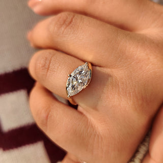 Cushion Hidden Halo Lab Grown Diamond Engagement Ring
