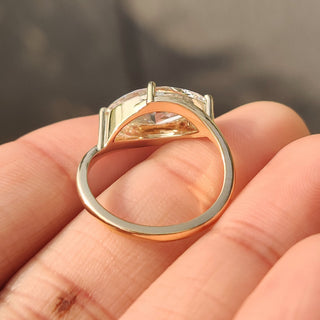 Cushion Hidden Halo Lab Grown Diamond Engagement Ring
