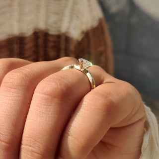 Cushion Hidden Halo Lab Grown Diamond Engagement Ring