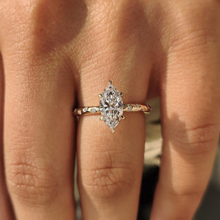 Cushion Hidden Halo Lab Grown Diamond Engagement Ring