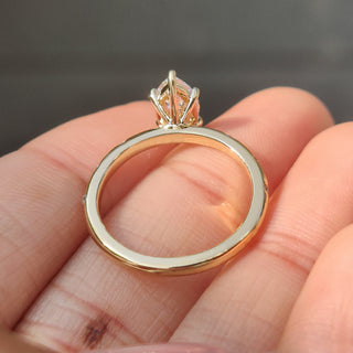 Cushion Hidden Halo Lab Grown Diamond Engagement Ring