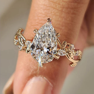 Cushion Hidden Halo Lab Grown Diamond Engagement Ring