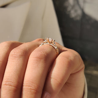 Cushion Hidden Halo Lab Grown Diamond Engagement Ring