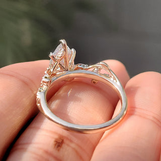 Cushion Hidden Halo Lab Grown Diamond Engagement Ring