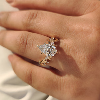 Cushion Hidden Halo Lab Grown Diamond Engagement Ring