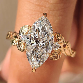 Cushion Hidden Halo Lab Grown Diamond Engagement Ring