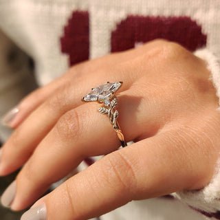 Cushion Hidden Halo Lab Grown Diamond Engagement Ring