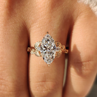 Cushion Hidden Halo Lab Grown Diamond Engagement Ring