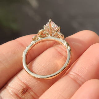 Cushion Hidden Halo Lab Grown Diamond Engagement Ring