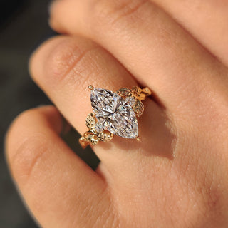 Cushion Hidden Halo Lab Grown Diamond Engagement Ring