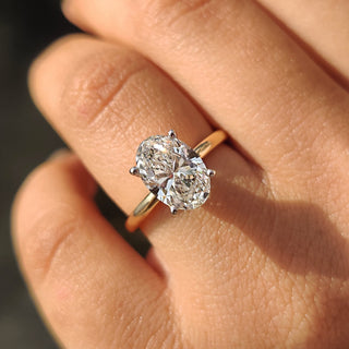 Cushion Hidden Halo Lab Grown Diamond Engagement Ring