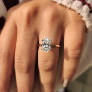 Cushion Hidden Halo Lab Grown Diamond Engagement Ring
