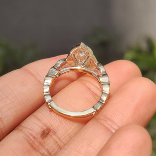 Cushion Hidden Halo Lab Grown Diamond Engagement Ring