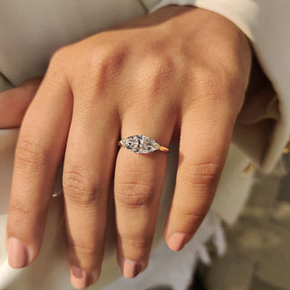 Cushion Hidden Halo Lab Grown Diamond Engagement Ring
