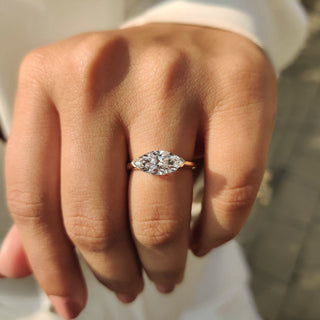 Cushion Hidden Halo Lab Grown Diamond Engagement Ring