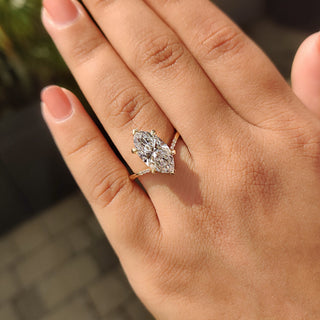Cushion Hidden Halo Lab Grown Diamond Engagement Ring