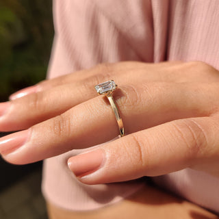 Cushion Hidden Halo Lab Grown Diamond Engagement Ring