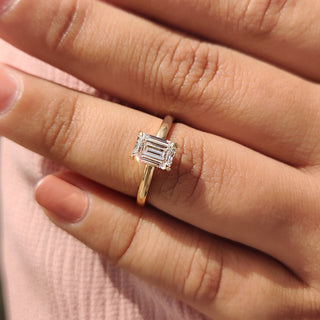 Cushion Hidden Halo Lab Grown Diamond Engagement Ring