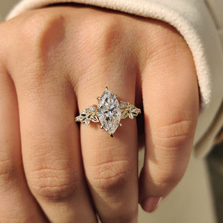 Cushion Hidden Halo Lab Grown Diamond Engagement Ring