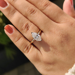 Cushion Hidden Halo Lab Grown Diamond Engagement Ring