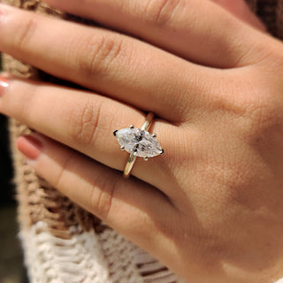 Cushion Hidden Halo Lab Grown Diamond Engagement Ring