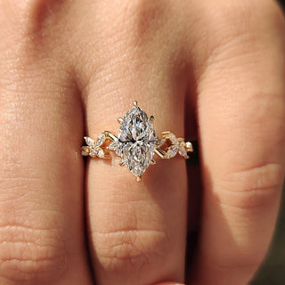 Cushion Hidden Halo Lab Grown Diamond Engagement Ring