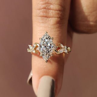 Cushion Hidden Halo Lab Grown Diamond Engagement Ring