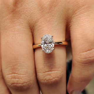 Cushion Hidden Halo Lab Grown Diamond Engagement Ring