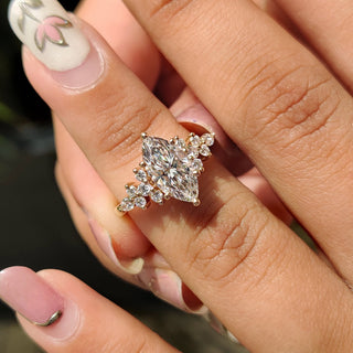 Cushion Hidden Halo Lab Grown Diamond Engagement Ring