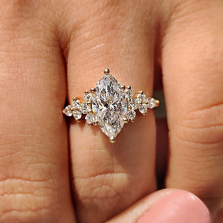 Cushion Hidden Halo Lab Grown Diamond Engagement Ring